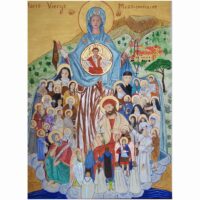 Carte postale "Marie et des Saints de la Vierge Missionnaire"