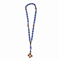 Chapelet bleu bicolore