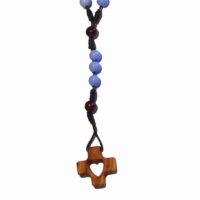 Chapelet bleu ciel et marron – Image 4