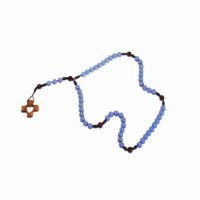 Chapelet bleu ciel et marron – Image 2