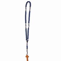 Chapelet bleu vif